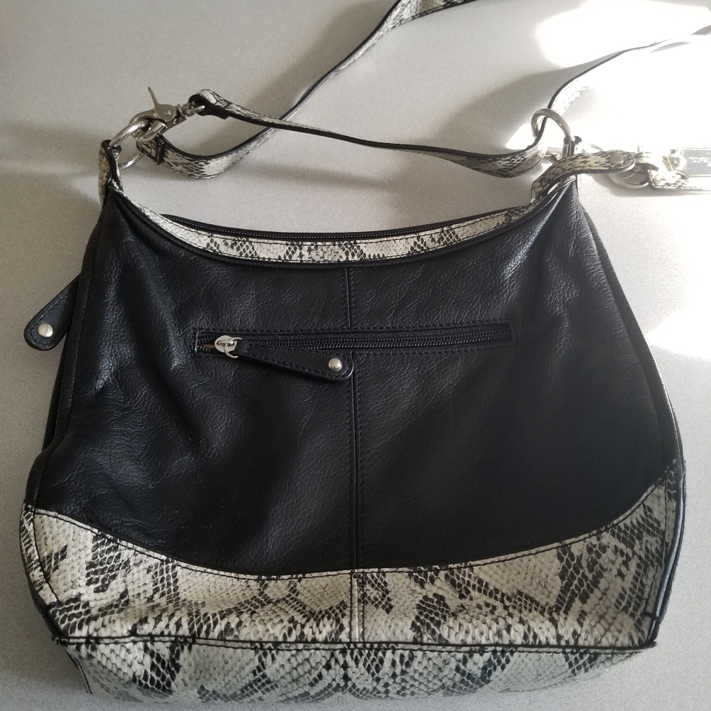 Black and snakeskin purse Tignanello